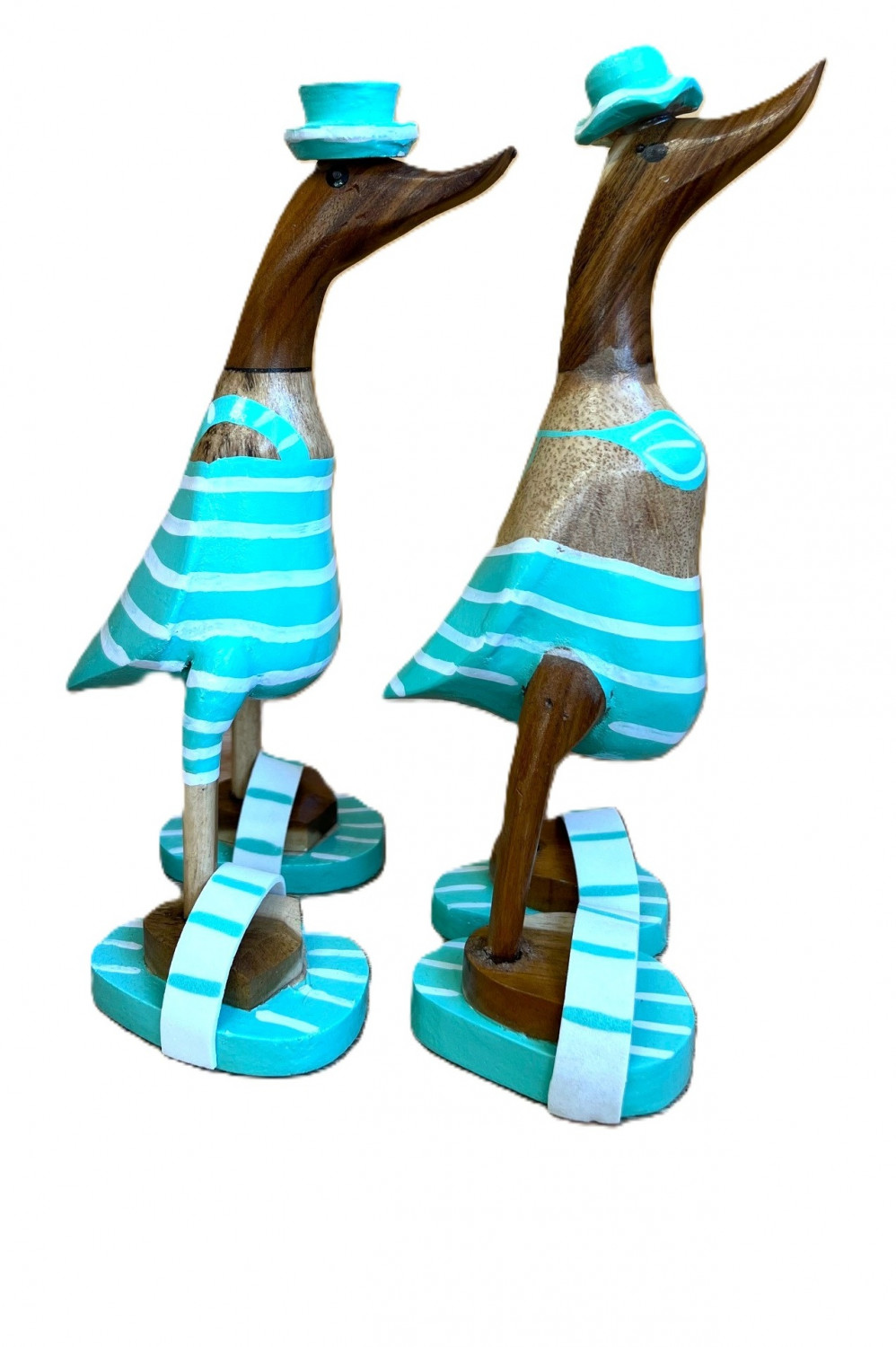 Ente am Strand aus Bambus